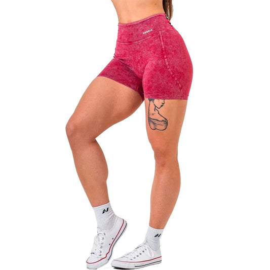 Nebbia Washed high waisted heritage 780 short leggings