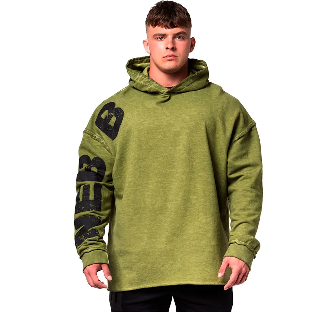 Nebbia Washed-off oversized no bs 371 hoodie