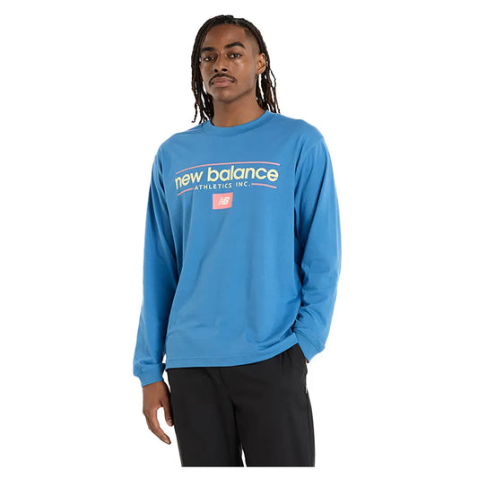 New balance Relaxed Linear Athletics long sleeve polo