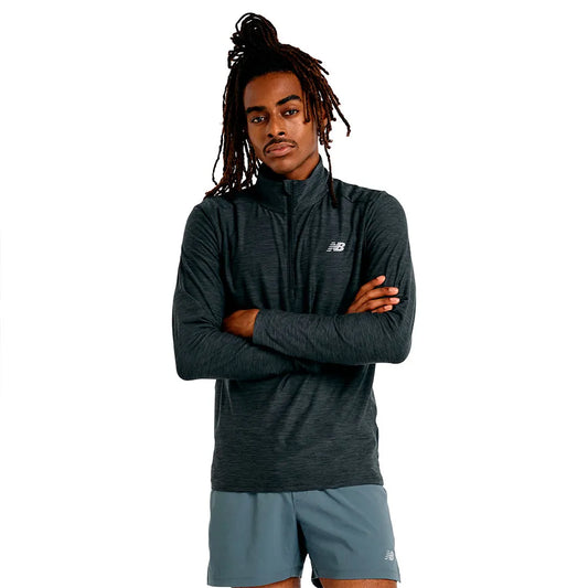 New balance Space Dye half zip long sleeve T-shirt