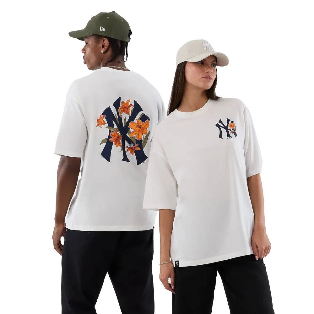 New era MLB Floral New York Yankees short sleeve T-shirt