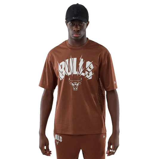 New era NBA Core Plus Oversize Mesh Chicago Bulls short sleeve T-shirt
