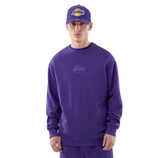 New era NBA Le Oversize Tonal Crew Ft Los Angeles Lakers sweatshirt