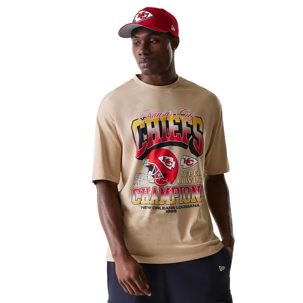 New era NFL Washed Super Bowl Oversized Kansas City Chiefs short sleeve T-shirt