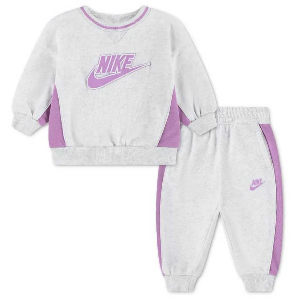 Nike Ft Blocked Crew long sleeve set