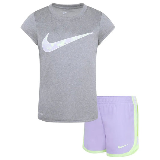 Nike Printed Clutempo short sleeve set