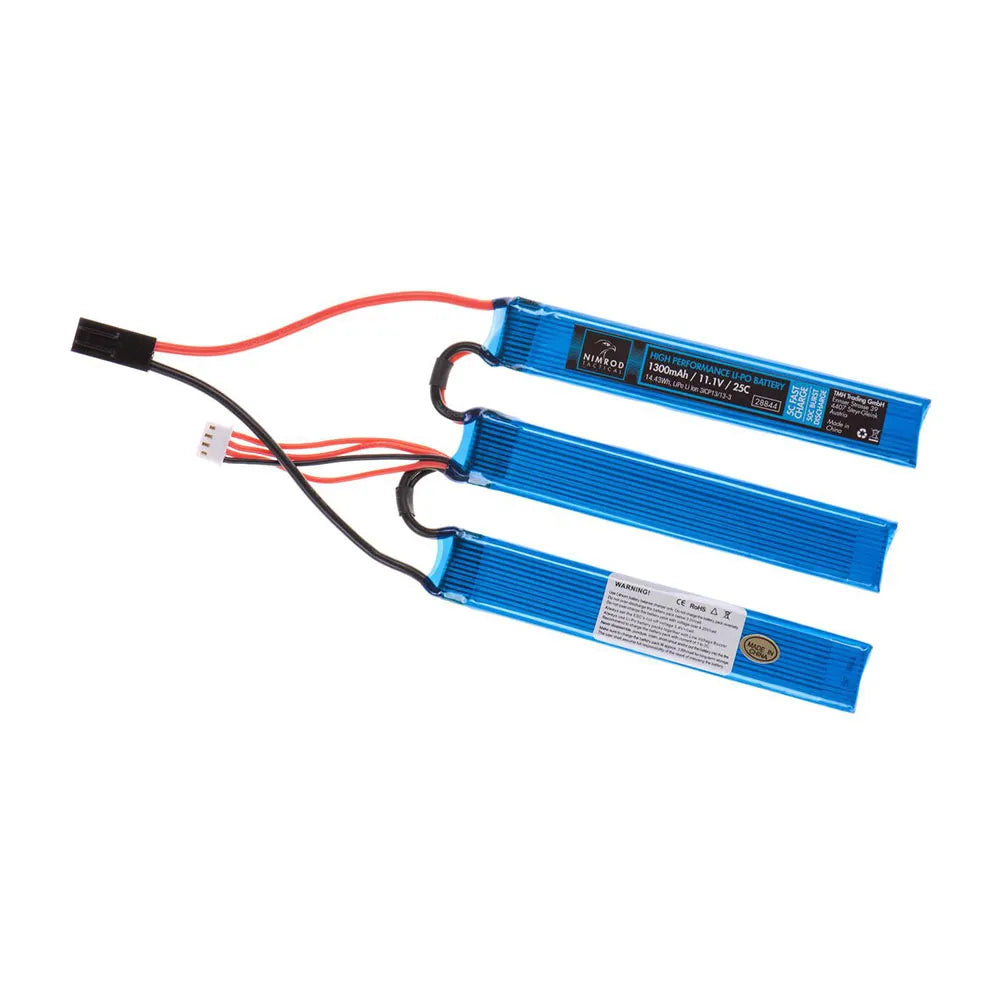 Nimrod Lipo 11.1V 1300mAh 25C Split Type battery