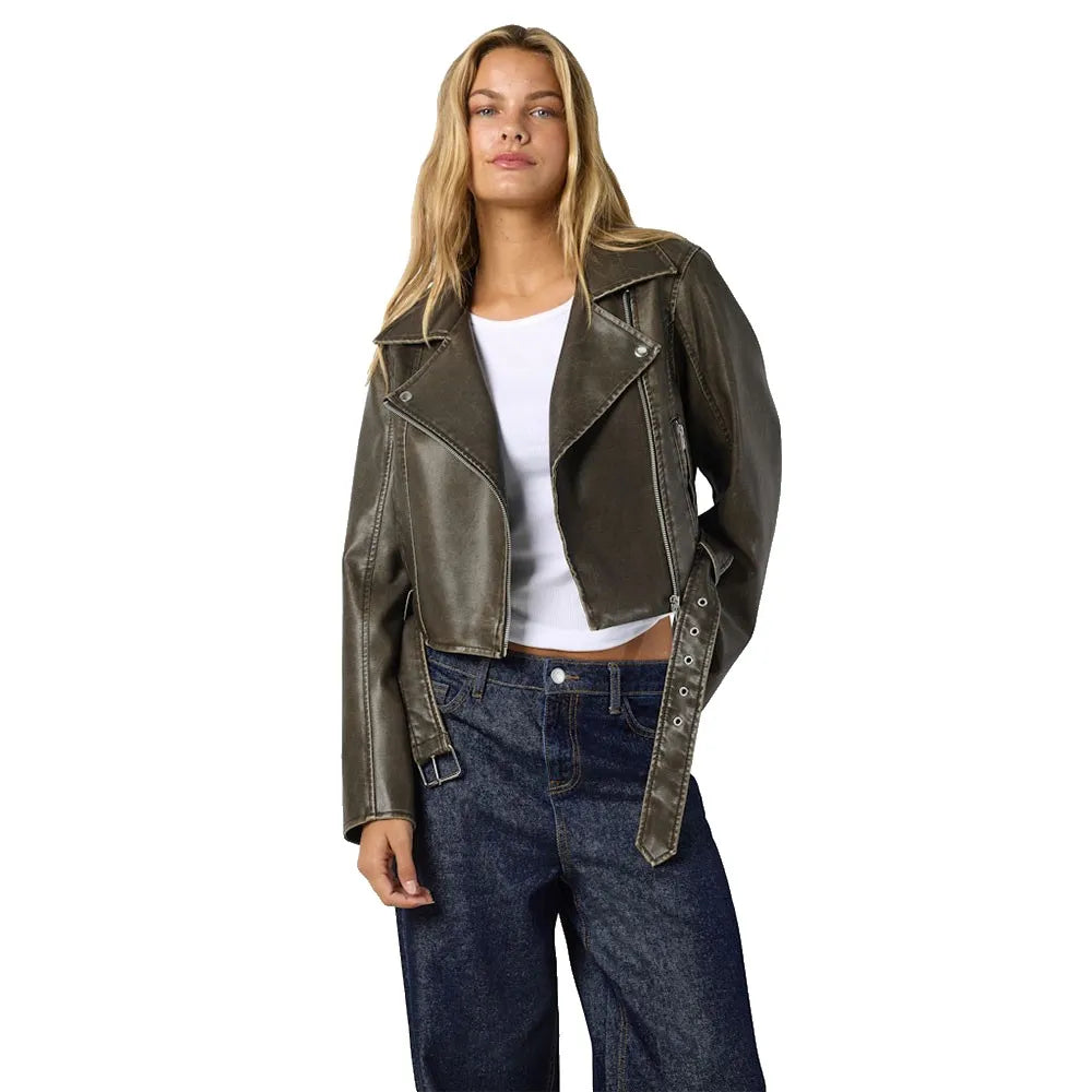 Noisy may Nelly Cropped Biker jacket