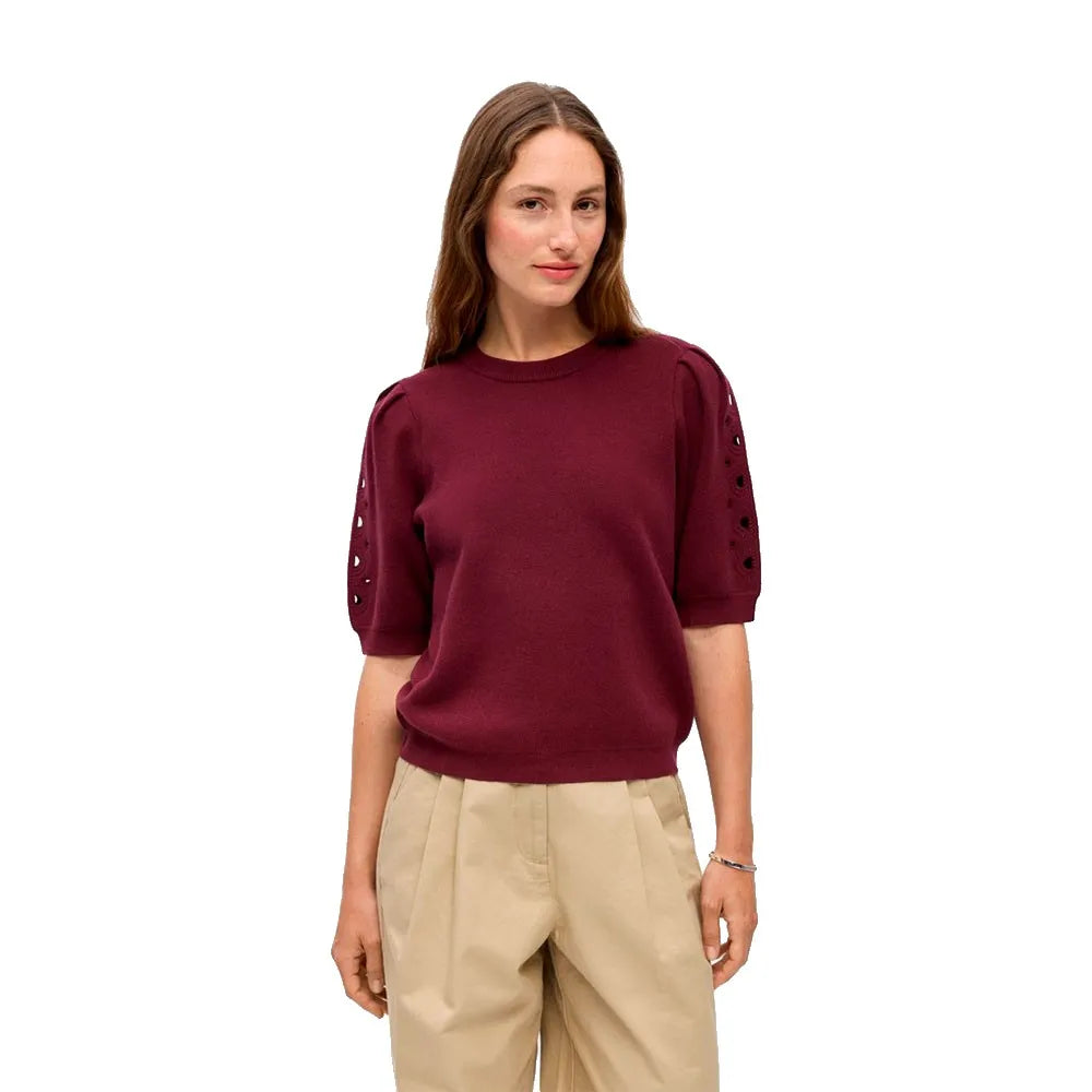 Object Yuki Knit short sleeve sweater