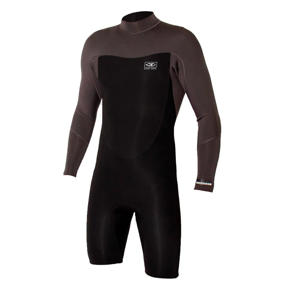 Ocean & earth One Free Flex 2/2 mm long sleeve back zip shorty