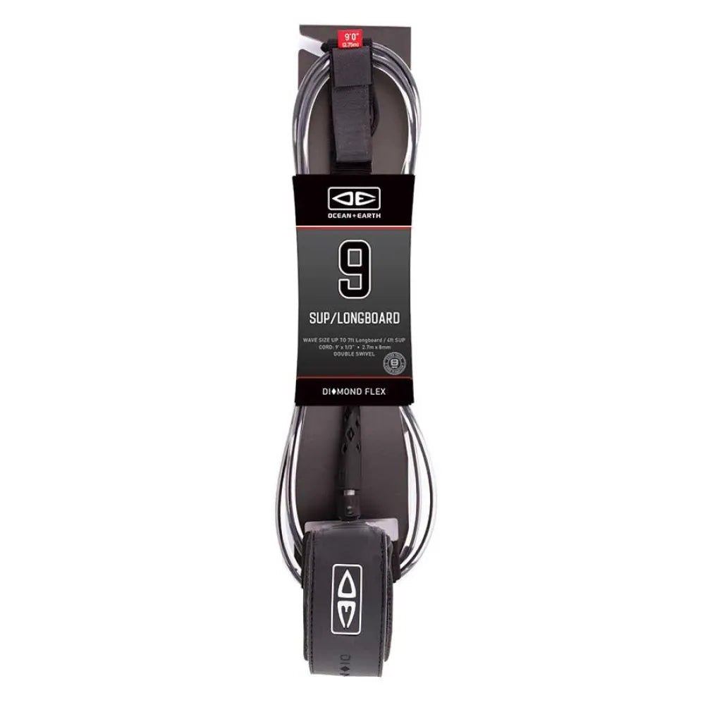 Ocean & earth SUP/Longboard Regular Diamond Flex surf leash