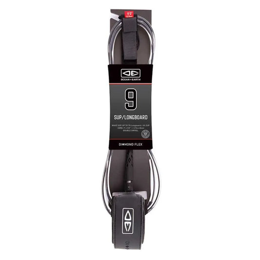 Ocean & earth SUP/Longboard Regular Diamond Flex surf leash