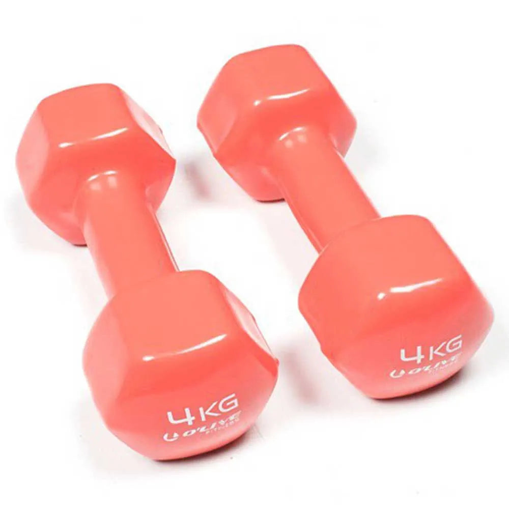 Olive Vinyl 4kg dumbbell 2 units