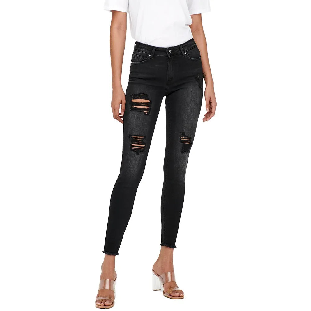 Only Blush Skinny Raw Ankle Dest Tai099 jeans