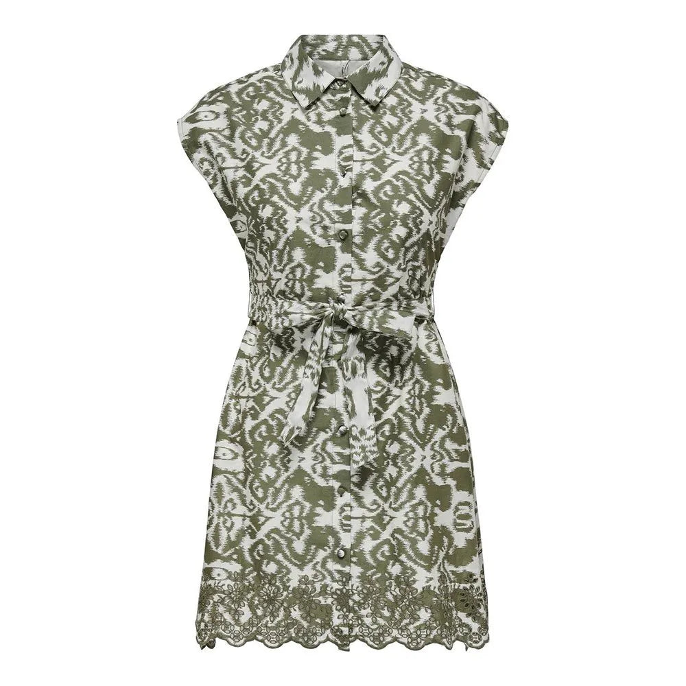 Only Lou Life Emb sleeveless short dress