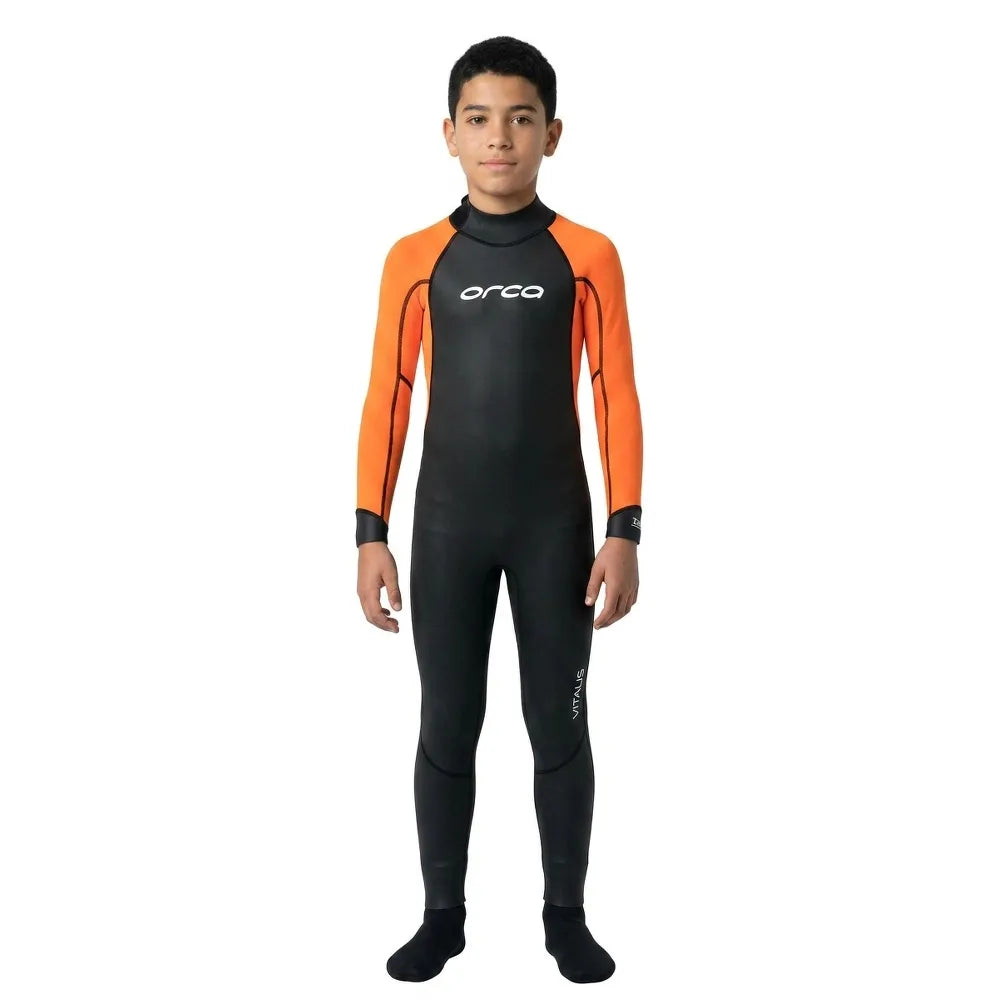 Orca Vitalis Squad Hi-Vis long sleeve Junior Neoprene Wetsuit