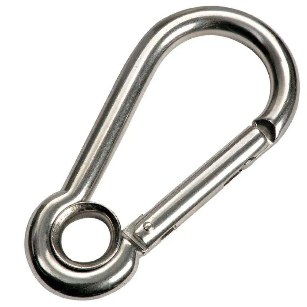 Osculati stainless steel Carabiner with eye and flush closure 12 mm