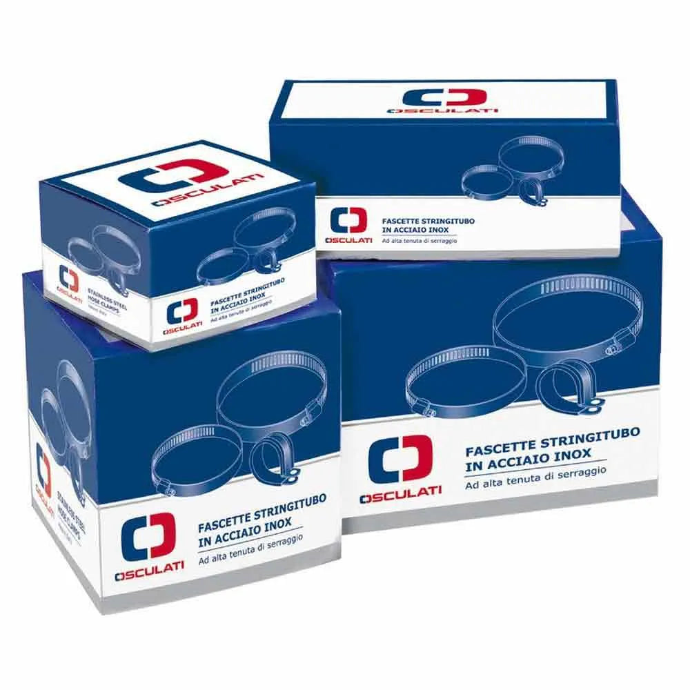 Osculati stainless steel Reinforced hose clamp 65 mm