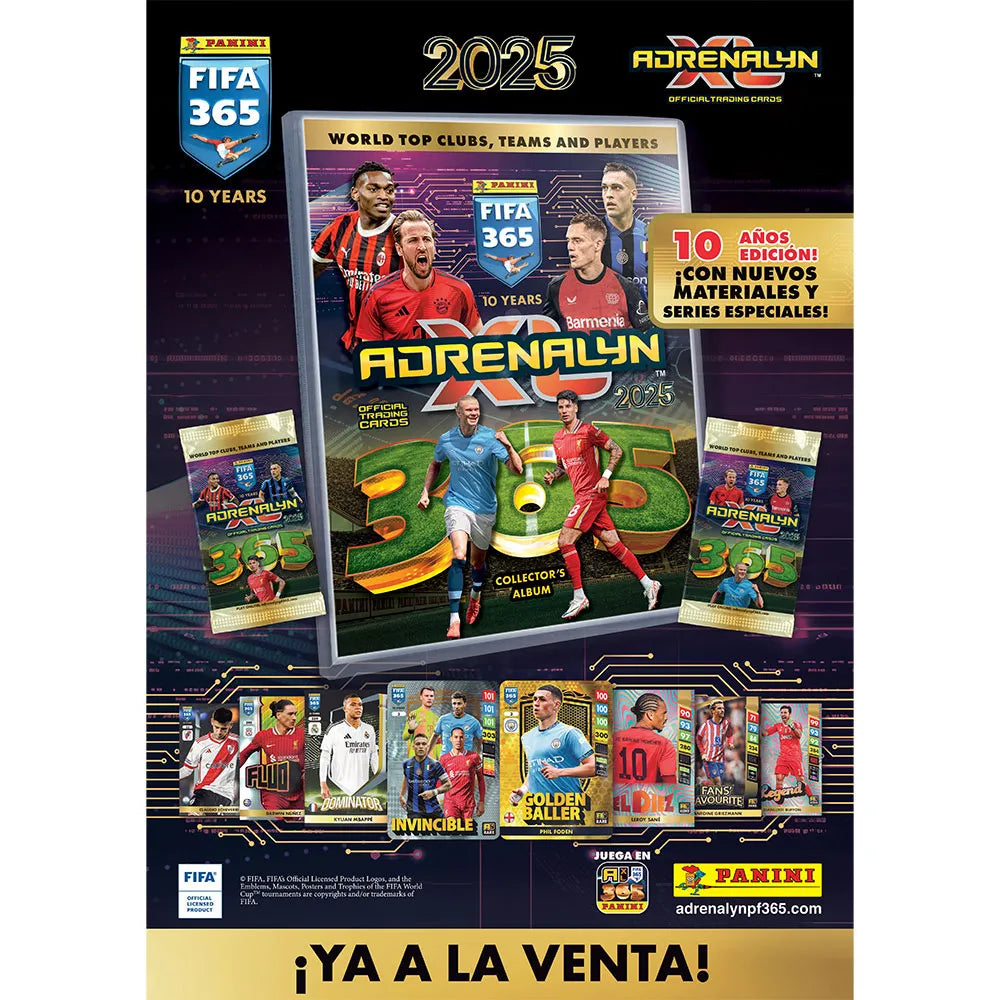 Panini Adrenalyn FIFA® 365 2025 trading cards 50 Packs