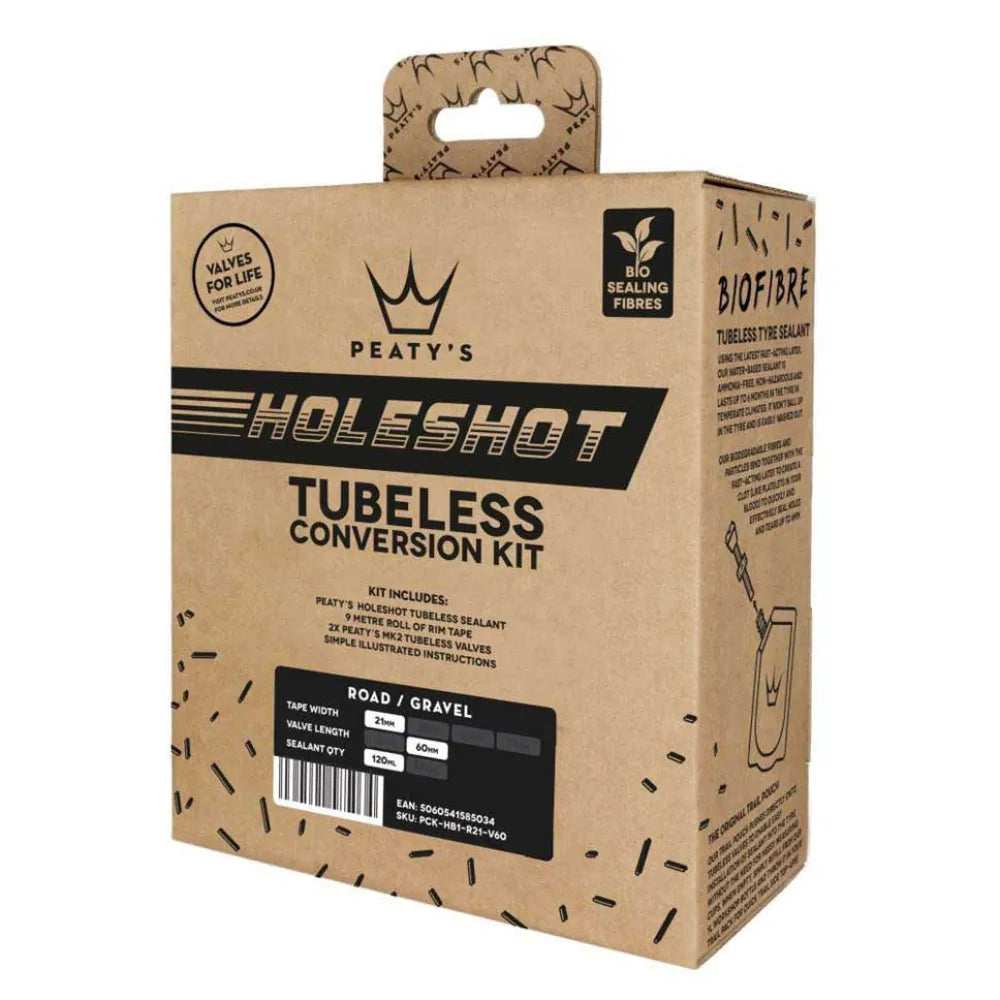 Peaty´s Holeshot Road/Gravel 21 mm Tubeless conversion kit