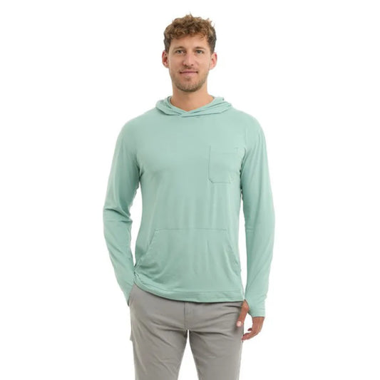 Pelagic Freespool Solid UV Hooded Long Sleeve T-Shirt