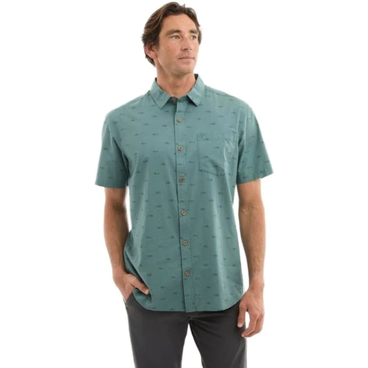 Pelagic Knockdown Woven Tiny Fish short sleeve shirt