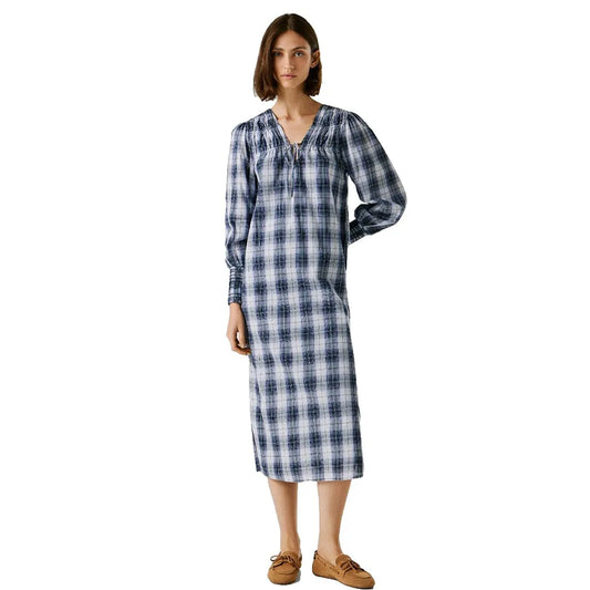 Pepe jeans Bianc long sleeve midi dress
