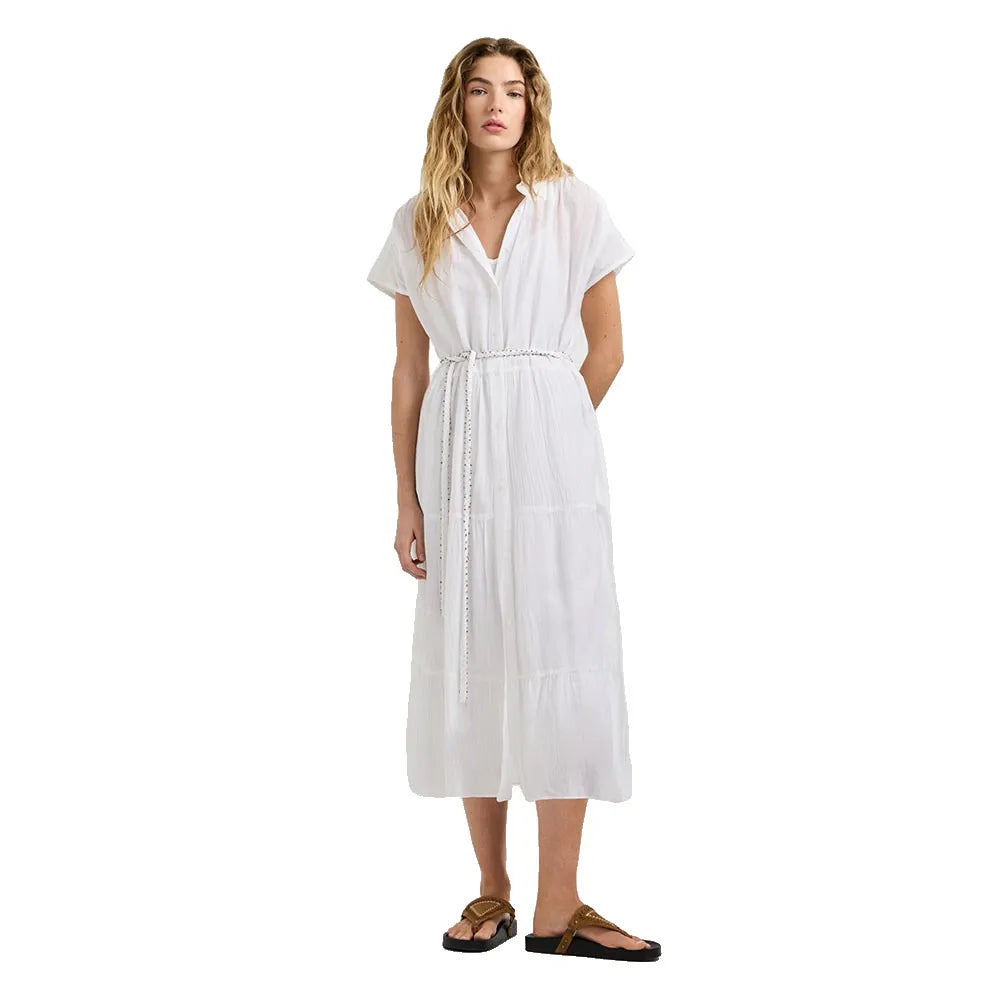 Pepe jeans Fancy short sleeve midi dress