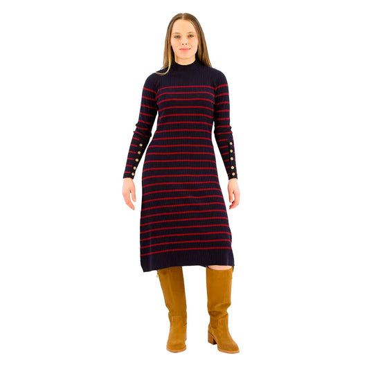 Pepe jeans Harlem long sleeve midi dress