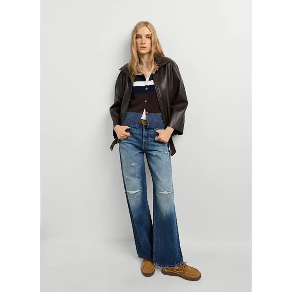 Pepe jeans Lexa Repair Straight Fit high waist jeans