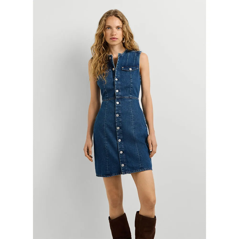 Pepe jeans Vine Fitted sleeveless short dress