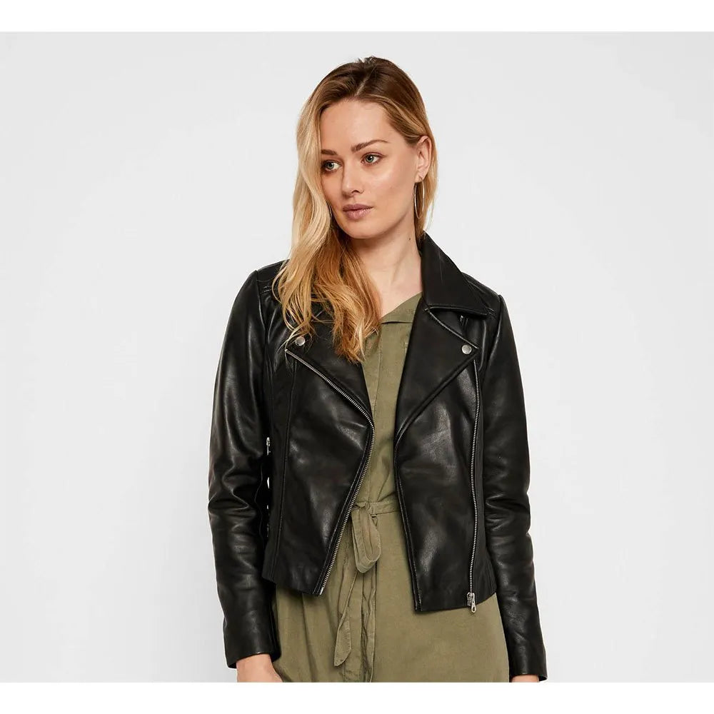 Pieces Susse leather jacket