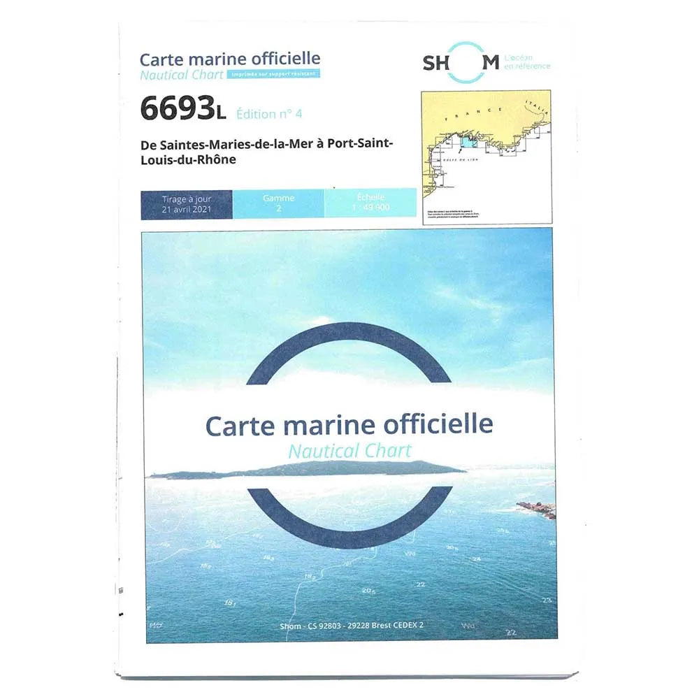 Plastimo Anguilla-Nevis Shom Marine Charts 7470 L