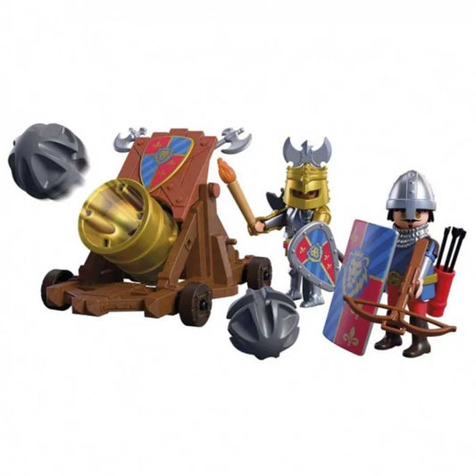 Playmobil Lion Knights Fire Cannon Construction Game