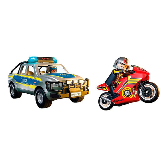 Playmobil Pick Up Police Chase Construction Game