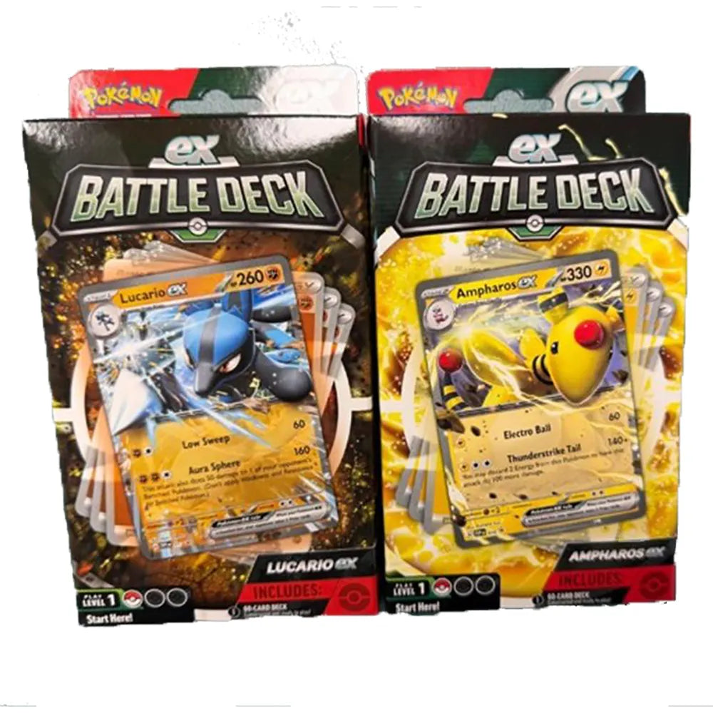 Pokemon trading card game Ampharos and Lucario EX Combat Deck English