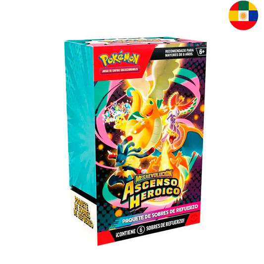Pokemon trading card game Ascended Heroes Booster Bundle 6 envelopes Latin Spanish