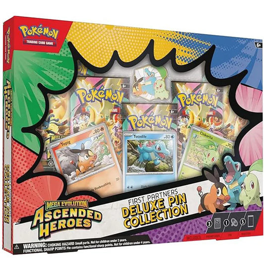 Pokemon trading card game Ascended Heroes First Partners Deluxe Pin Collection English