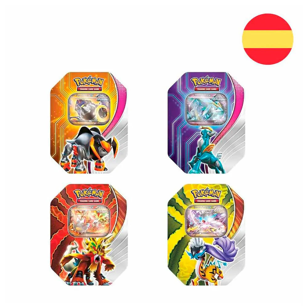 Pokemon trading card game Big Tin Paradox Desstinies Random 4 envelopes Spanish