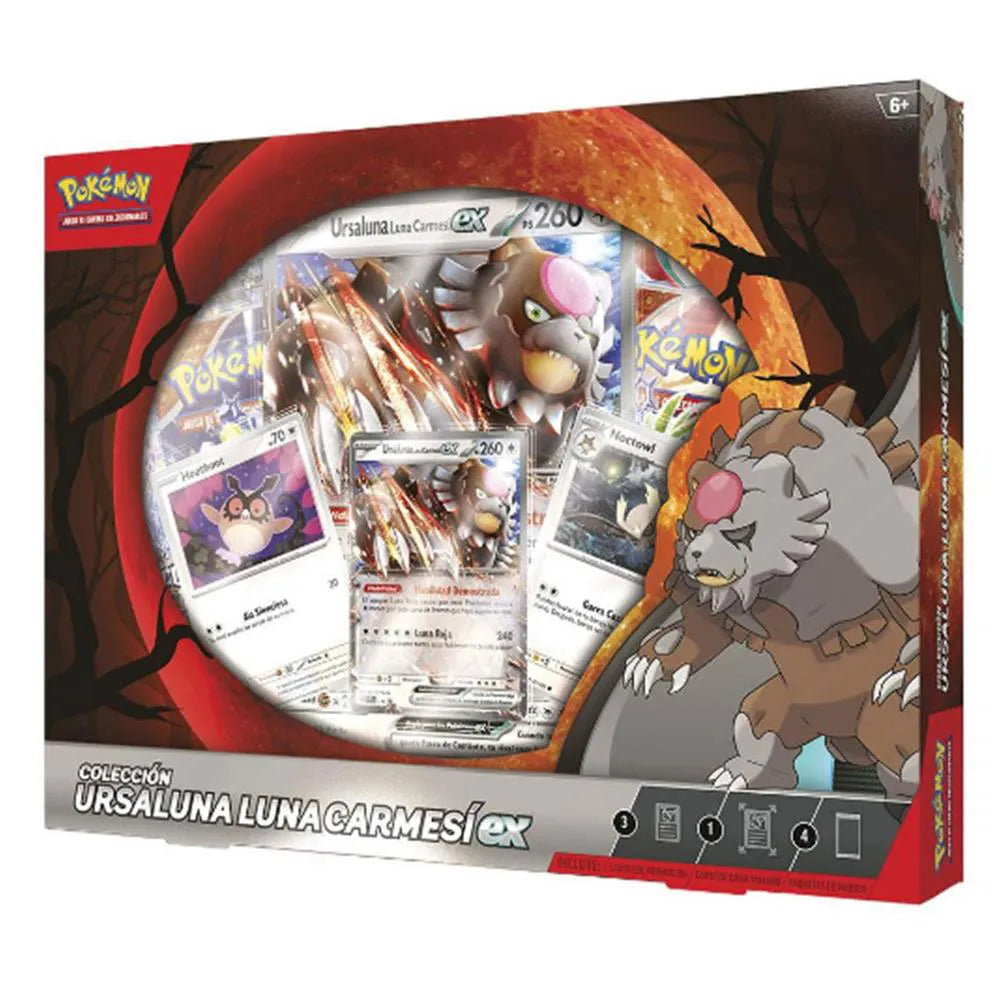 Pokemon trading card game Bloodmoon Ursaluna EX Pack 4 envelopes Spanish