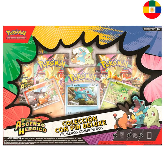 Pokemon trading card game First Partners Ascended Heroes Deluxe PIn Collection Latin Spanish