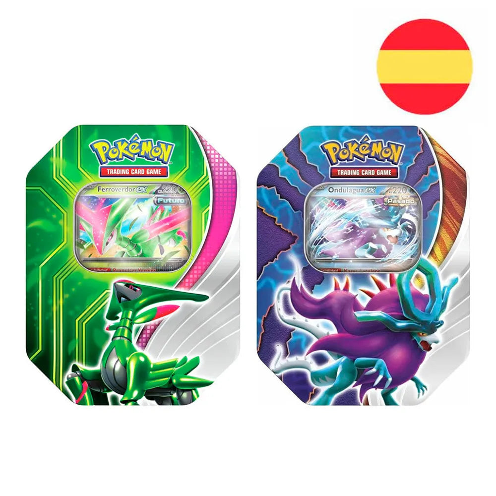 Pokemon trading card game Iron Big Tin Leaves/Walking Wake Random 4 envelopes spanish
