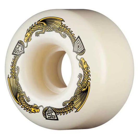 Powell peralta Dragon formula yellow v4 skateboard wheels 4 units