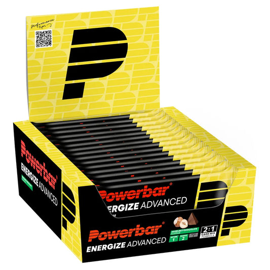 Powerbar Energize Advanced energy bars box hazelnut chocolate 55g 15 units
