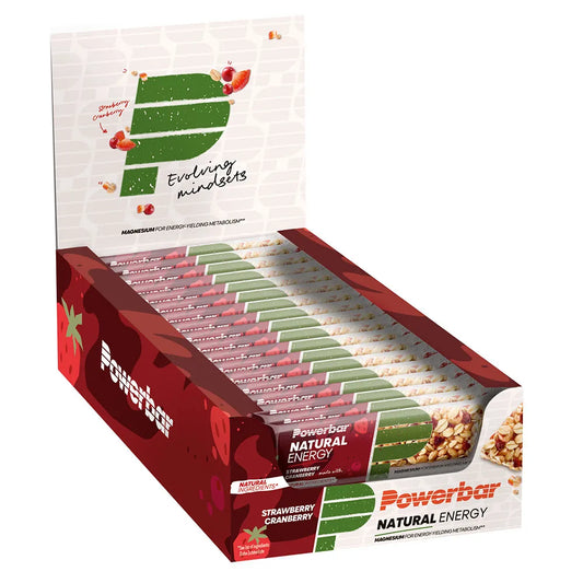 Powerbar Natural energy bars box strawberry&cranberry 40g 18 units