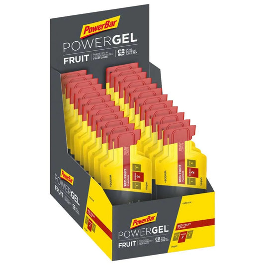 Powerbar Powergel Original energy gels box red fruits 41g 24 units