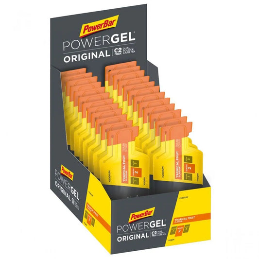 Powerbar Powergel Original energy gels box tropical fruit 41g 24 units