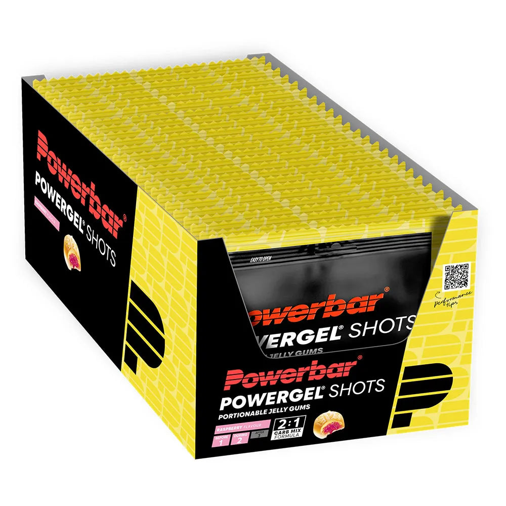 Powerbar Powergel Shot Energy Gummies Box raspberry 60g 24 units