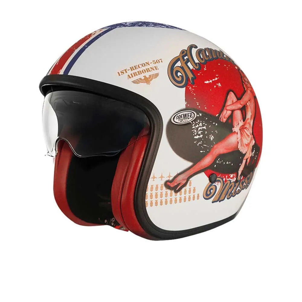 Premier helmets Vintage Pin Up8 BM 22.06 open face helmet