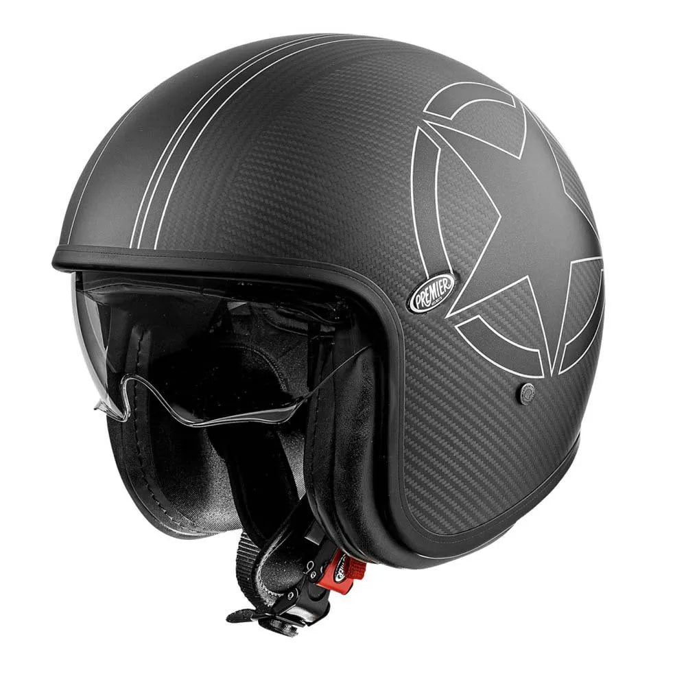 Premier helmets Vintage Star Carbon BM 22.06 open face helmet